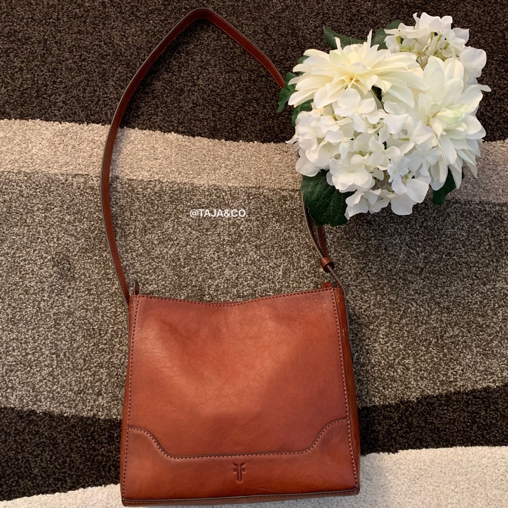 ✅SOLD! FRYE Messenger Crossbody Top Zip - Picture 5 of 8